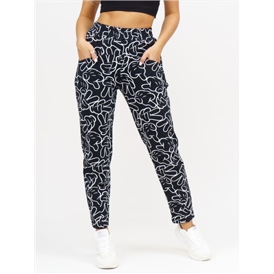 953 Брюки Микки чёрный Свт