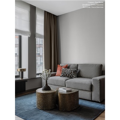 Набор из 2-х столиков Grannis, золотистые