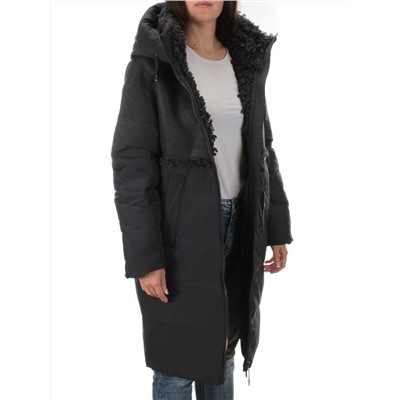 C1041 DK.GRAY Пальто зимнее женское (200 гр .холлофайбер)