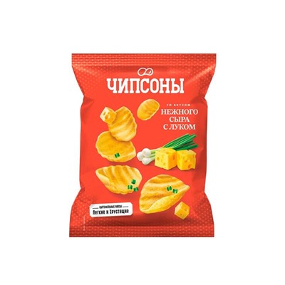 «Чипсоны», чипсы со вкусом нежного сыра с луком, 40 г