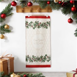 Полотенце Этель "Christmas wreath" 40х73 см, 100% хлопок, саржа 190 г/м2