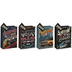 Пакет подарочный 26*32*12 Авто KARIIOU 210г/м2 ассорти 4 вида КОКОС 232136/12/Китай