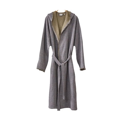 Халат Велюровый Мужской (XXL) Muna Yeşil Bay XXlarge Bornoz- EcoCotton