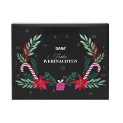 ISANA Adventskalender 2025, ISANA Адвент-календарь косметики 2025 "Счастливого Рождества", 24 бьюти сюрприза