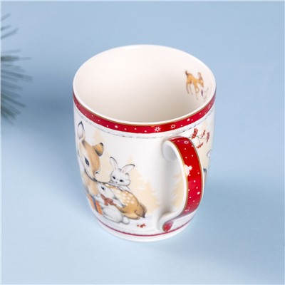 КРУЖКА LEFARD "С НОВЫМ ГОДОМ!" 300 МЛ КРАСНАЯ (КОР=36ШТ.)