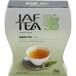 JAF TEA. Зеленый. Мята 100 гр. карт.пачка