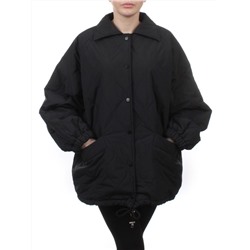 H24-213 BLACK Куртка демисезонная женская (100 гр. синтепон)