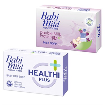 Детское мыло Babi Mild 75 гр 3 вида