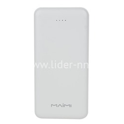 Портативное ЗУ (Power Bank) 10000mAh (MAIMI Mi1) 2USB/Micro/Type-C (белый)