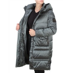 9106 AQUAMARINE Пальто зимнее женское  FLOWEROVE (200 гр. холлофайбера)