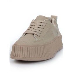 05-P8201-2 DK. BEIGE Кроссовки женские (натуральная кожа)