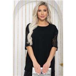 Блуза Богема (черная) Б12229-41