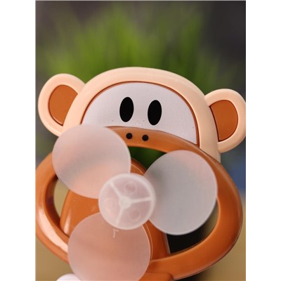 Портативный механический ручной вентилятор «Monkey», mix, шоу-бокс 24 шт.