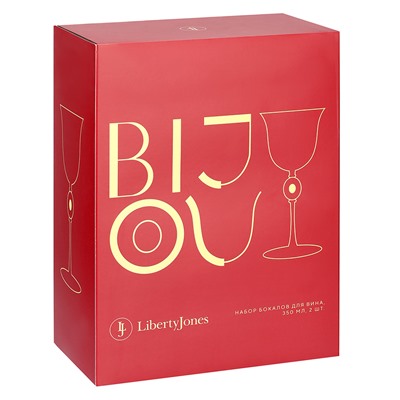 Набор бокалов для вина Bijou, 350 мл, 2 шт.