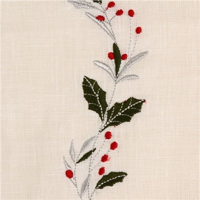 Полотенце с вышивкой SL HOME New Year 40х70см, лен 100%, 185 гр/м2