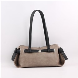 NEW Сумка 2032 македония тауп+черный