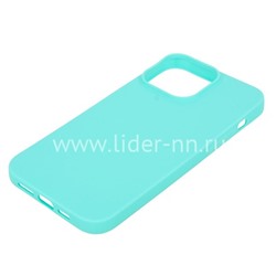 Задняя панель для  iPhone 13 Pro 6.1"  Силикон матовый (бирюза)