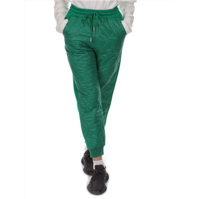2847 GREEN Брюки спортивные зимние женские