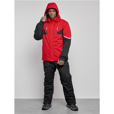 Горнолыжный костюм мужской зимний красного цвета 6319Kr