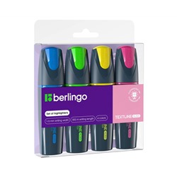 Набор текстовыделителей Berlingo "Textline HL300" 04цв., 1-5мм, европодвес