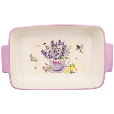 БЛЮДО ДЛЯ ЗАПЕКАНИЯ LEFARD "ЛАВАНДА" ПРЯМОУГ.2,8 Л 33,5*19,5*7,5 СМ