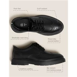 Kids' Leather Freshfeet™ School Shoes (13 Small - 9 Large)
