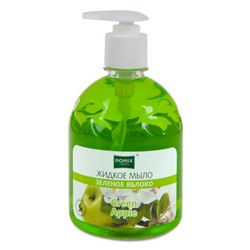 Жидкое мыло с дозатором Зелёное яблоко, Domix Green, 500 мл