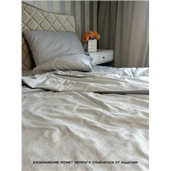 “Акция Простыня на резинке Льняные мотивы “Жемчуг”  100% Хлопок