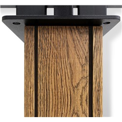 Основание для стола SHT-TU22
                        дуб брашированный корич / черный муар