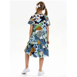 Детское платье "Лето" / Цветы камуфляж