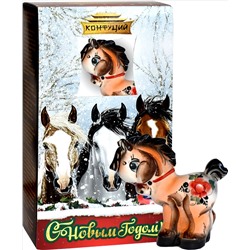 Конфуций. Новый год. Набор Чайная пара. Чай с подарком (в ассортименте) 50 гр. карт.упаковка