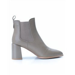 01-PCT169-3 DK. BEIGE Ботинки Челси демисезонные женские (натуральная кожа, байка)