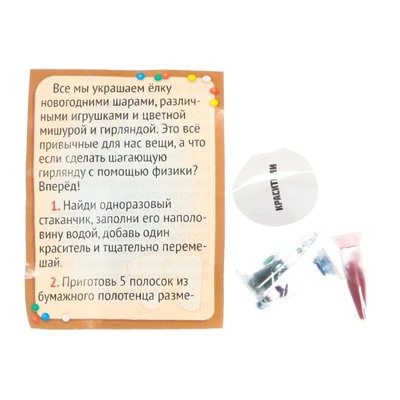 Новый год. Набор для опытов на 13 дней «Новогодние чудеса», 13 опытов