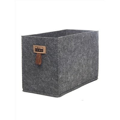 Органайзер для хранения "EVA home" L, тёмно-серый, 15х30х20см, 7л