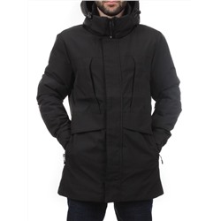 2182 BLACK Куртка мужская зимняя облегченная (130 гр. холлофайбер)