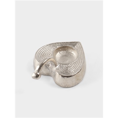 Подсвечник с ручкой «Сердце», 12×9.5×5.5 см, алюминий