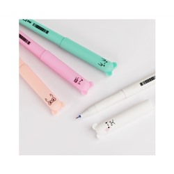 Ручка гелевая стираемая MESHU "Pretty Cutes" синяя, 0,5мм, корпус ассорти