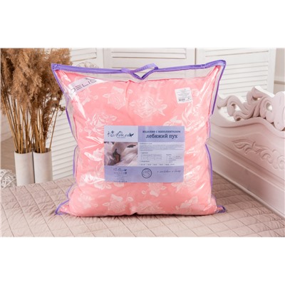 Подушка "Лебяжий пух" тик леб.пух, атл.кант,отстрочка,лента,сумка(Н)