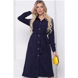 Платье рубашка "Джоанна" (синее) П8527