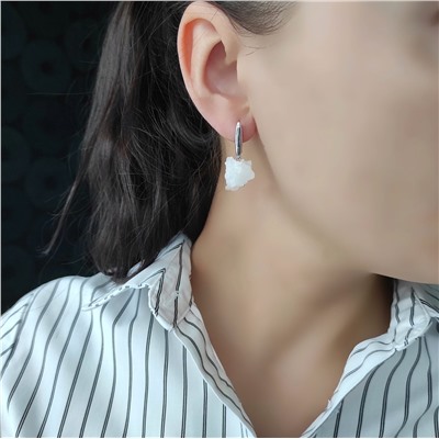 Серьги из кристаллов горного хрусталя #1 и #6