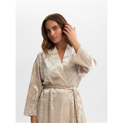 Комплект женский (жакет, брюки) KAFTAN Velvet р. 48-50, бежевый