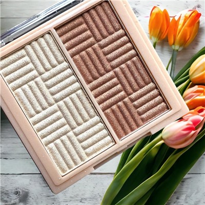 Набор Хайлайтер +Тени для век SEVENCOOL Арт 6606 тон 3