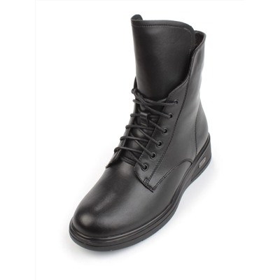 04-M3-830 BLACK Ботинки зимние женские (натуральная кожа, натуральный мех)