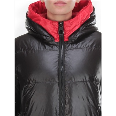 2239 BLACK Пальто женское зимнее AKIDSEFRS (200 гр. холлофайбера)