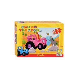 Пазлы 54 "Синий трактор" (Биг Папа)