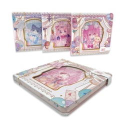 Записная книжка А6 96л DI-622 "Sweet beauty" тв обл магнитный клапан цветной блок 332563/12/Китай