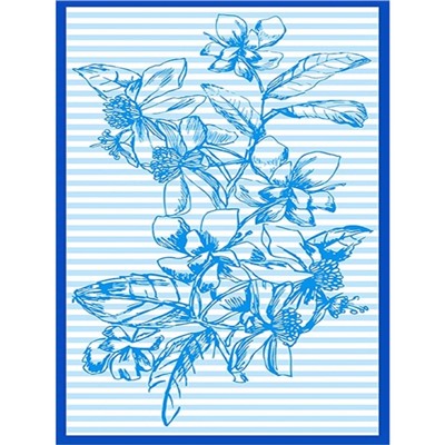 Полотенце кухонное Мари Санна «Цветочный этюд» 35×60 см, рогожка, 150 г/м, хлопок 100%