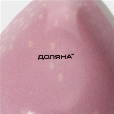 Миска фигурная Доляна «Клубничка», 140 мл, 13×10.5 см, стекло