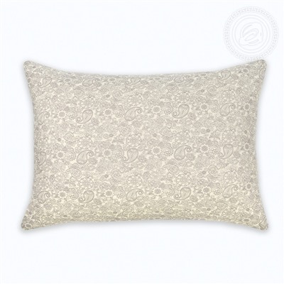 Трикотажная наволочка на молнии Ажур кремовый Арт Дизайн