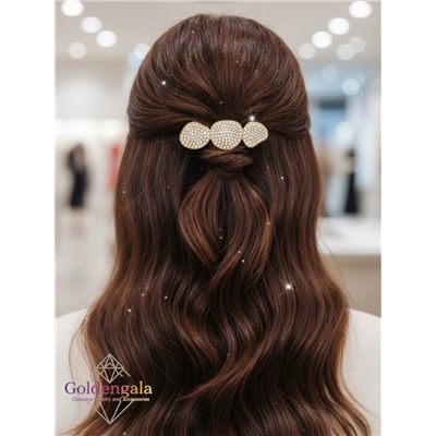 Заколка автомат для волос со стразами «Блеск элегантности» ЭЛЗ15/01